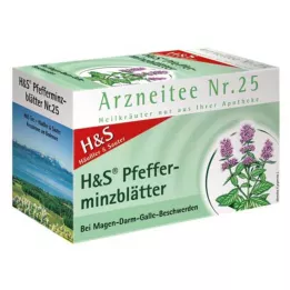 H&amp;S Peppermyntete filterposer, 20X1,5 g