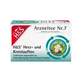 H&amp;S Heart Circulation tefilterposer, 20X2,0 g