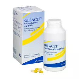 GELACET Gelatinkapsler med biotin, 320 stk