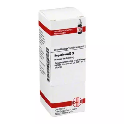 HYPERICUM D 3 Fortynning, 20 ml HYPERICUM D 3 Fortynning, 20 ml