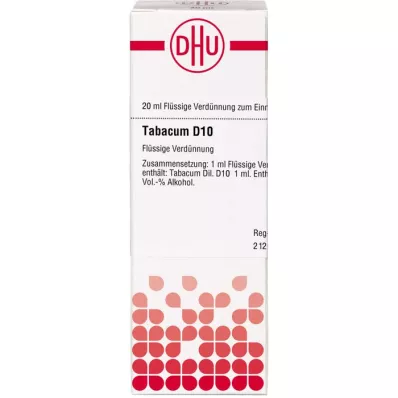 TABACUM D 10 Fortynning, 20 ml TABACUM D 10 Fortynning, 20 ml