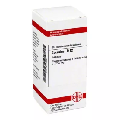 COCCULUS D 12 tabletter, 80 stk