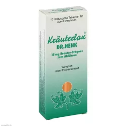 KRÄUTERLAX Dr.Henk 15 mg urtetabletter for avføringsmidler, 10 stk