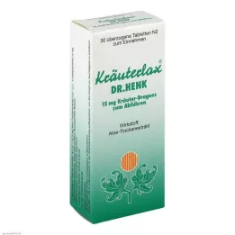 KRÄUTERLAX Dr.Henk 15 mg urtetabletter for avføringsmidler, 30 stk