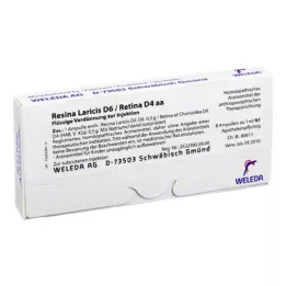 RESINA LARICIS D 6/Retina D 4 aa ampuller, 8X1 ml