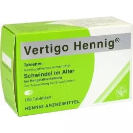 VERTIGO HENNIG tabletter, 100 stk