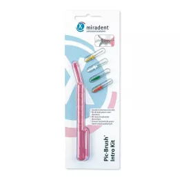 MIRADENT Interd.Pic-Brush Intro Kit 1H+4B.tra.rosa, 1 stk