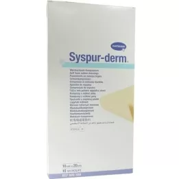 Syspur Derm 10x20 cm Soft Foam Compresses, 10 stk