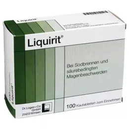 Liquirit tyggbare tabletter, 100 stk