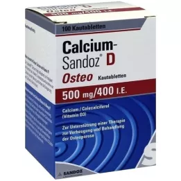 Kalsium Sandoz D Osteo Chewable Tablets, 100 stk