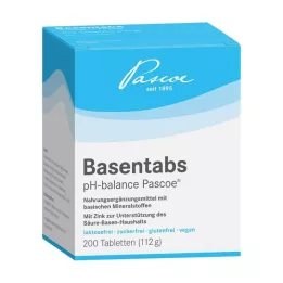 BASENTABS pH Balance Pascoe-tabletter, 200 stk