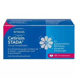 CETIRIZIN STADA 10 mg filmdrasjerte tabletter, 20 stk