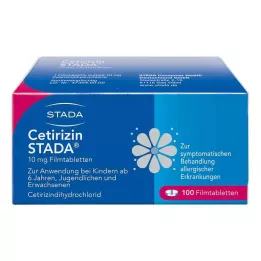 CETIRIZIN STADA 10 mg filmdrasjerte tabletter, 100 stk