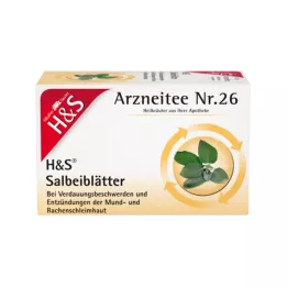 H&S Salvieblader tefilterposer, 20X1,6 g