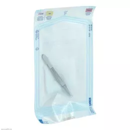 PINZETTE Engangs sterilt metall, 1 stk