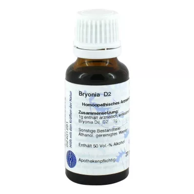 BRYONIA D 2 Fortynning, 20 ml