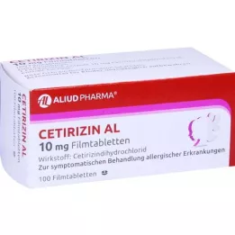 CETIRIZIN AL 10 mg filmbelagte tabletter, 100 stk