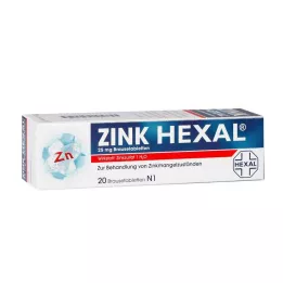 ZINK HEXAL Brusetabletter, 20 stk