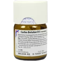 CARBO BETULAE D 3 Triturasjon, 50 g