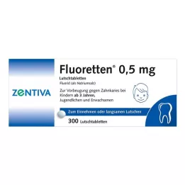 FLUORETTEN 0,5 mg tabletter, 300 stk