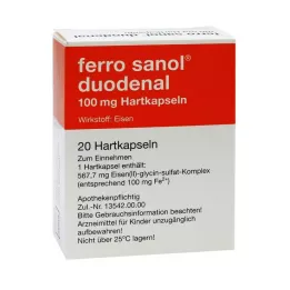 FERRO SANOL duodenale harde kapsler med msr belagte pellets, 20 stk