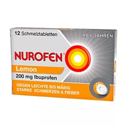 NUROFEN 200 mg Sitron smeltbare tabletter, 12 stk