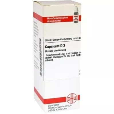 Capsicum D 3, 20 ml Capsicum D 3, 20 ml