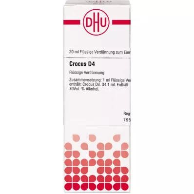 CROCUS D 4 Fortynning, 20 ml CROCUS D 4 Fortynning, 20 ml