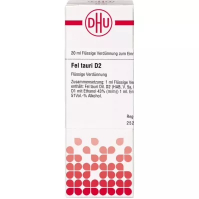 Fel tauri d 2, 20 ml