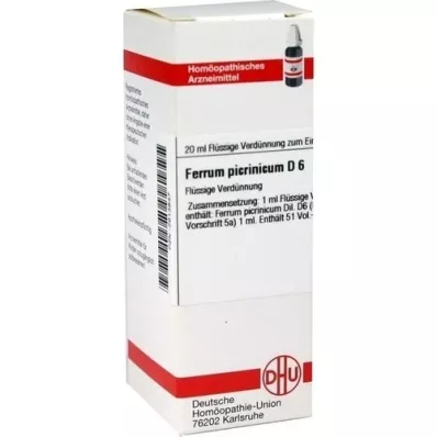 Ferrum Picrinic D 6, 20 ml Ferrum Picrinic D 6, 20 ml
