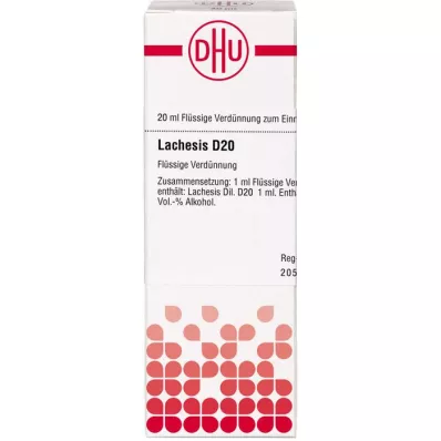 LACHESIS D 20 Fortynning, 20 ml LACHESIS D 20 Fortynning, 20 ml