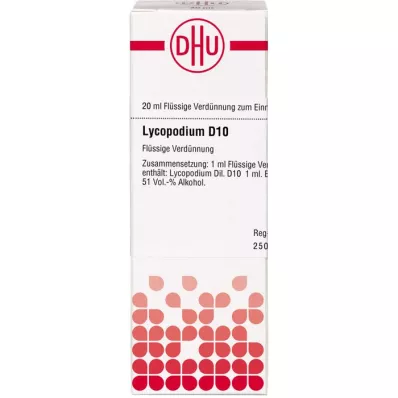 LYCOPODIUM D 10 Fortynning, 20 ml LYCOPODIUM D 10 Fortynning, 20 ml