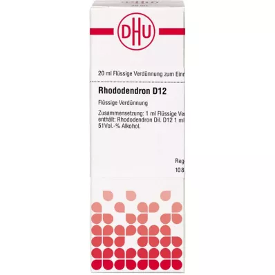 RHODODENDRON D 12 Fortynning, 20 ml