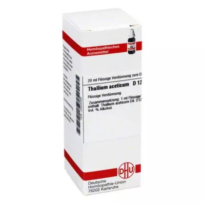 THALLIUM ACETICUM D 12 Fortynning, 20 ml THALLIUM ACETICUM D 12 Fortynning, 20 ml