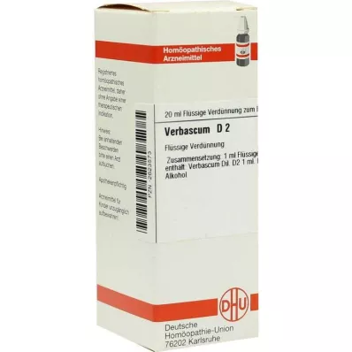 VERBASCUM D 2 Fortynning, 20 ml VERBASCUM D 2 Fortynning, 20 ml