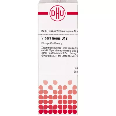 VIPERA BERUS D 12 Fortynning, 20 ml VIPERA BERUS D 12 Fortynning, 20 ml