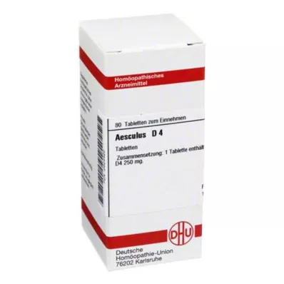 AESCULUS D 4 tabletter, 80 stk AESCULUS D 4 tabletter, 80 stk