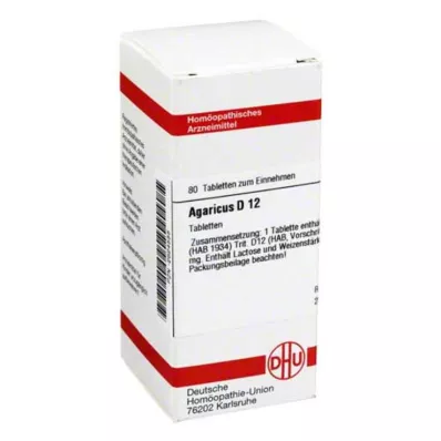 AGARICUS D 12 tabletter, 80 stk AGARICUS D 12 tabletter, 80 stk