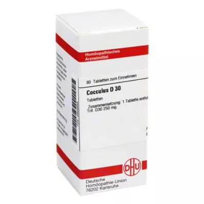 COCCULUS D 30 tabletter, 80 stk
