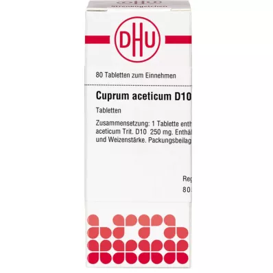 Cuprum Acet D10, 80 stk Cuprum Acet D10, 80 stk