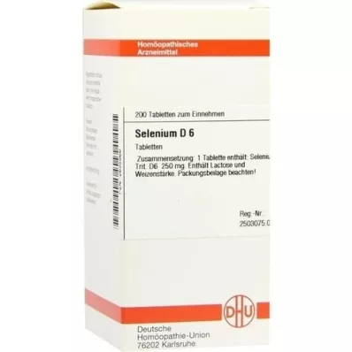 SELENIUM D 6 tabletter, 200 stk SELENIUM D 6 tabletter, 200 stk