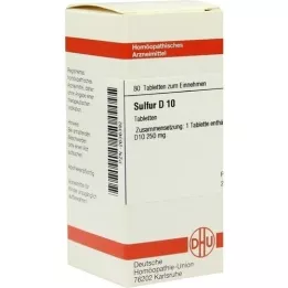 SULFUR D 10 tabletter, 80 stk