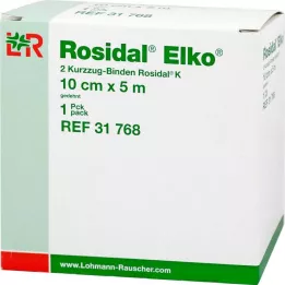 ROSIDAL Elko 10 cmx5 m kortstrekkbandasje, 2 stk
