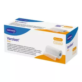VAROLAST Pluss sinkklebende bandasje 8 cmx5 m, 1 stk