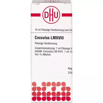 COCCULUS LM XVIII Fortynning, 10 ml