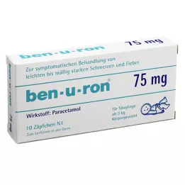 BEN-U-RON 75 mg stikkpiller, 10 stk