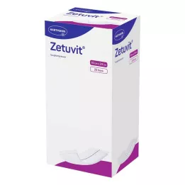 ZETUVIT Absorberende kompresser sterile 10x20 cm, 25 stk