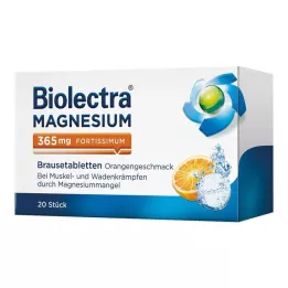 BIOLECTRA Magnesium 365 mg fortissimum Orange, 20 stk