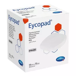 EYCOPAD Øyekompresser 56x70 mm sterile, 25 stk