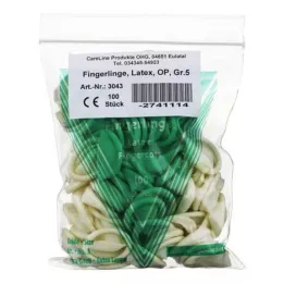 FINGERLING Latex OP Størrelse 5, 100 stk